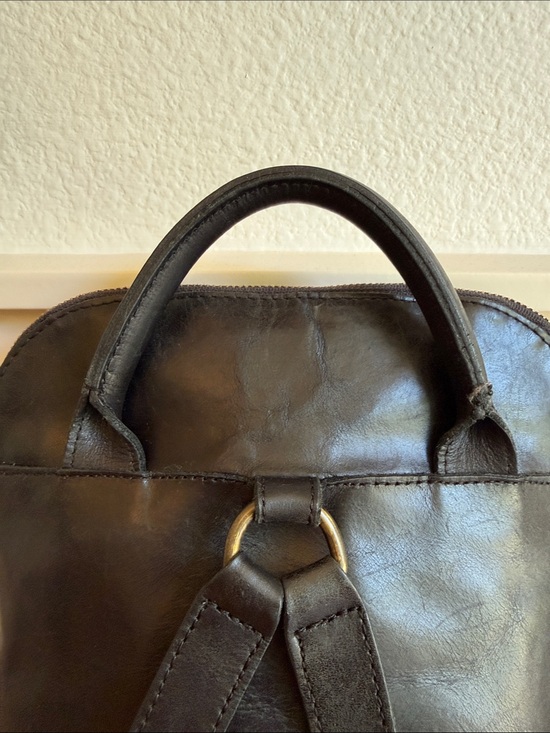 ABLE Leather Meron Backpack Purse Black Minimalist Commuter Industrial Modern main image 11